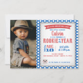 Rookie de l'année Première Invitation d'anniversai (Devant)