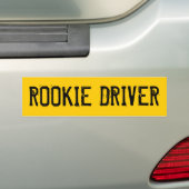 ROOKIE DRIVER BUMPERSTICKER (Op auto)
