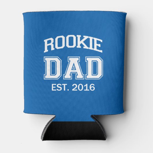 Rookie Pap grappig blikje bier of frisdrank Blikjeskoeler (Voorkant)