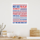 Rookie van de Typografische Citaten van het Jaar Poster (Keuken)
