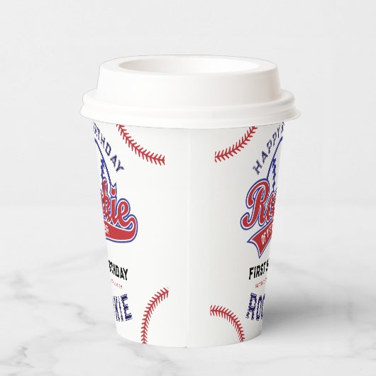 Rookie van het Jaar 1e verjaardag honkbal Papieren Bekers (Rechts)