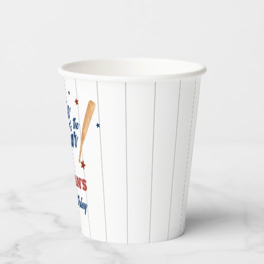 Rookie van het Jaar 1e Verjaardag Papieren Cup Papieren Bekers (Achterkant)