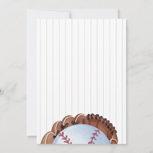 Rookie van het jaar 1e verjaardag uitnodiging (Achterkant)