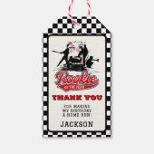 Rookie van het Jaar Baseball Custom verjaardagsfee Cadeaulabel (Voorkant)