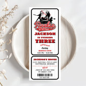 Rookie van het Jaar Baseball Ticket 3e verjaardag Kaart