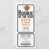 Rookie van het Jaar Basketbal Gepersonaliseerd ver Kaart (Voorkant)