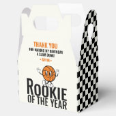Rookie van het Jaar Basketbal Verjaardag Gepersona Bedankdoosjes (Geopend)