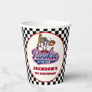 Rookie van het Jaar Gepersonaliseerde Honkbal Verj Papieren Bekers