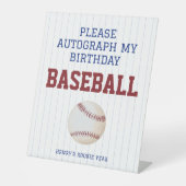 Rookie van het Jaar Handtekening mijn Verjaardag H Reclamebord Met Voetstuk (Voorkant)