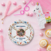 Rookie van het Jaar Waterverf Baseball Verjaardag Papieren Bordje (Feest)