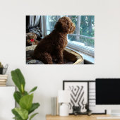 Rookie Waits bij het raam Poster (Thuiskantoor)