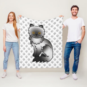 Rookkleurige Perzische Mopshond & Pootjes Fleece Deken