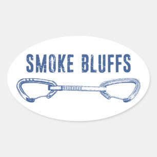 Rookklimmen Smoke Bluffs Quickdraw Ovale Sticker