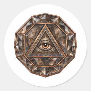 Rookkwarts Oogsticker Ronde Sticker