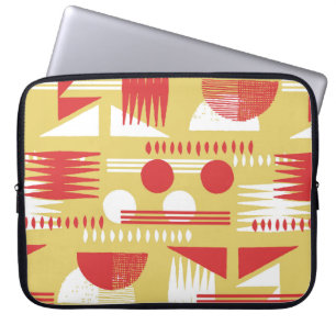 , rookloze abstracte, moderne geometrische stijl laptop sleeve
