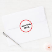 rookruimte ronde sticker (Envelop)