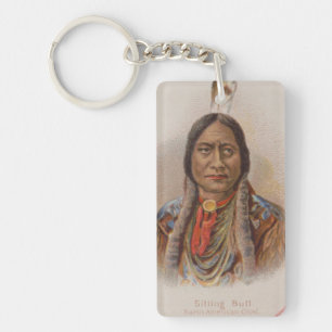 Rooksignalen: Lakota Indian Chief Sitting Bull Sleutelhanger