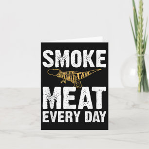 Rookvlees Elke Dag Grappige Bbq Roker Vader Grille Kaart