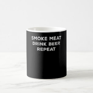 RookvleesDrink Rook Bier herhalen Funny BBQ Love Koffiemok