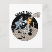 Rookvrij. Slank. Briefkaart (Voorkant)