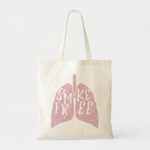Rookvrije gezonde longen tote bag