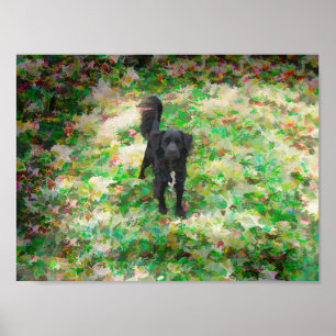 Rookzwarte bastaard cartoon kunst effect poster