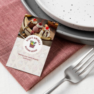 roomijsbedrijf Heerlijke dessertcrème Visitekaartje