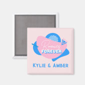Roommate Gift Aangepaste naam "Roomies Forever" Re Magneet (Voorkant / Achterkant)