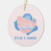 Roommate Gift "Roomies Forever" Retro aangepaste f Keramisch Ornament (Links)