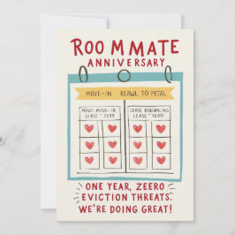 Roommate Jubileum Kaart