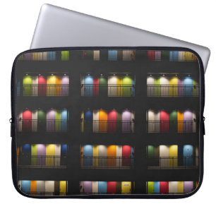 ROOMMEN MET GEASORTEERDE KLEUREN LAPTOP SLEEVE