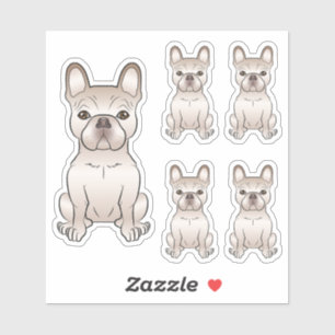 Roomor illustraties van Franse Bulldog Sticker