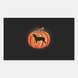 roompompoenen halloween costuum hondenliefhebber rechthoekige sticker