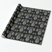 Roompy Birthday, Horned, Clawed, Grumpy Grotesque Cadeaupapier (Uitgerold)