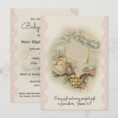 Rooms-katholiek  Baby shower Kaart (Voorkant / Achterkant)