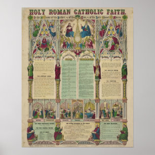  rooms-katholieke Faith Infografisch Poster