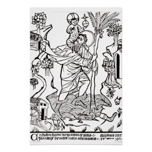 Rooms-katholieke heilige Christoffel Perfect Poster