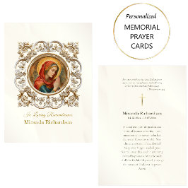 Rooms-Katholieke Maagd Maria Begrafenisgebed Kaart Plaatskaartje