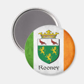 Rooney Ierse vlag Magneet (Voorkant / Achterkant)