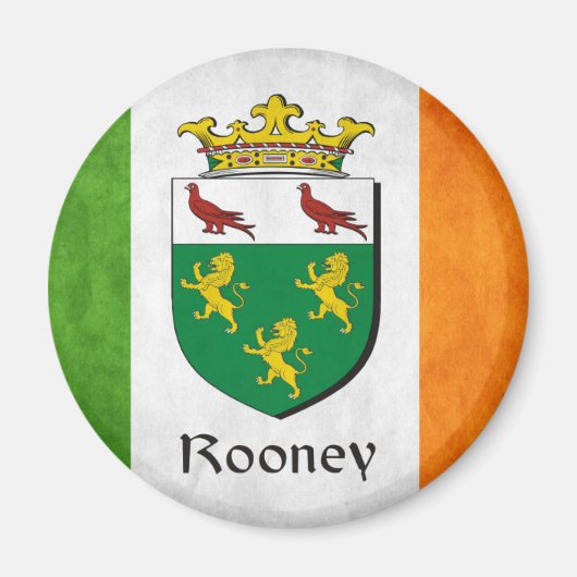 Rooney Ierse vlag Magneet (Voorkant)