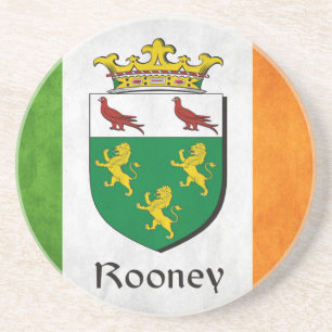 Rooney Ierse vlag Zandsteen Onderzetter