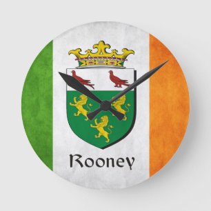 Rooney Irish Flag Ronde Klok