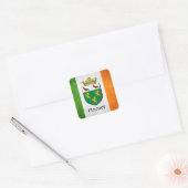 Rooney Irish Flag Vierkante Sticker (Envelop)