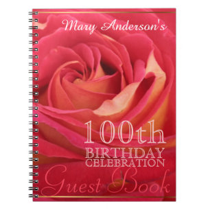 Roos 100th Birthday Celebration Guest book Notitieboek