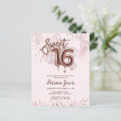 Roos 16-Bday Balloons (Staand voorkant)