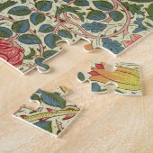 "Roos", 1883 (bedrukt katoen) Legpuzzel (Zijkant)