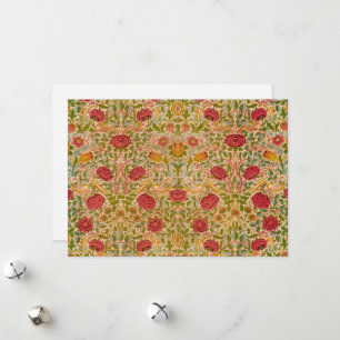 Roos, 1883 door William Morris Feestdagenkaart