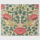 Roos 1883 William Morris Cadeaupapier (Vlak)