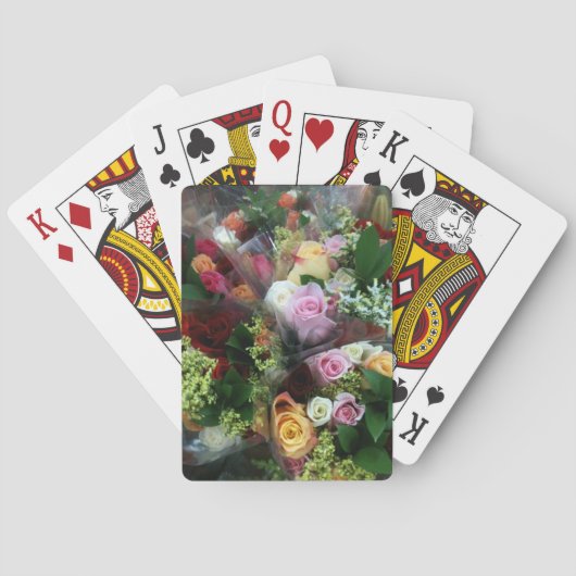 Roos 2 pokerkaarten (Achterkant)