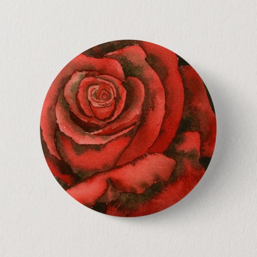 "Roos #3" Floral Button (Voorkant)